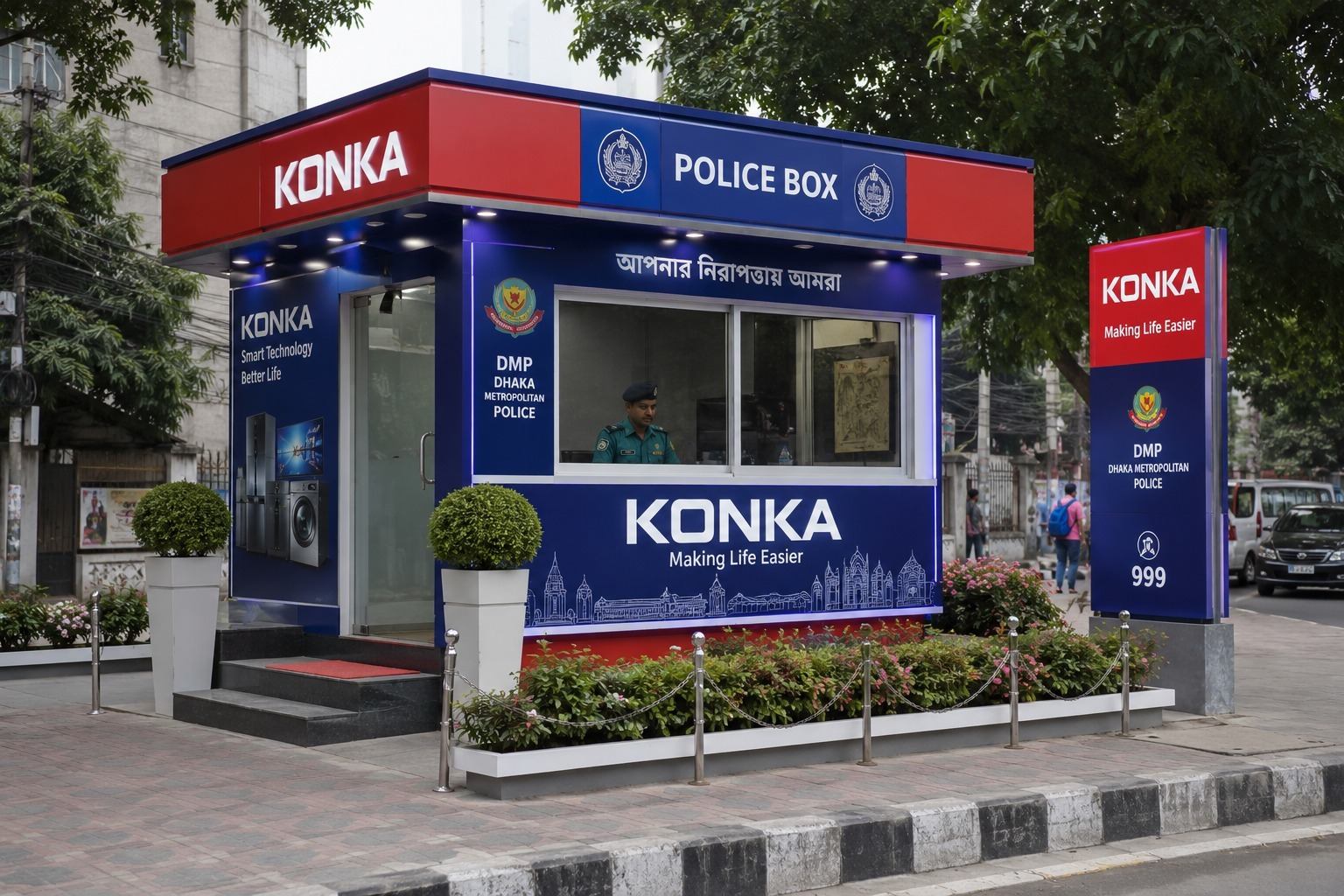 Konka branded police box