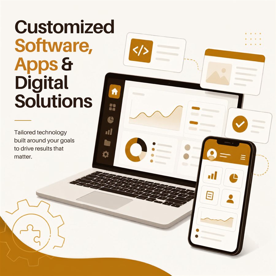 Customized software, apps and digital solutions